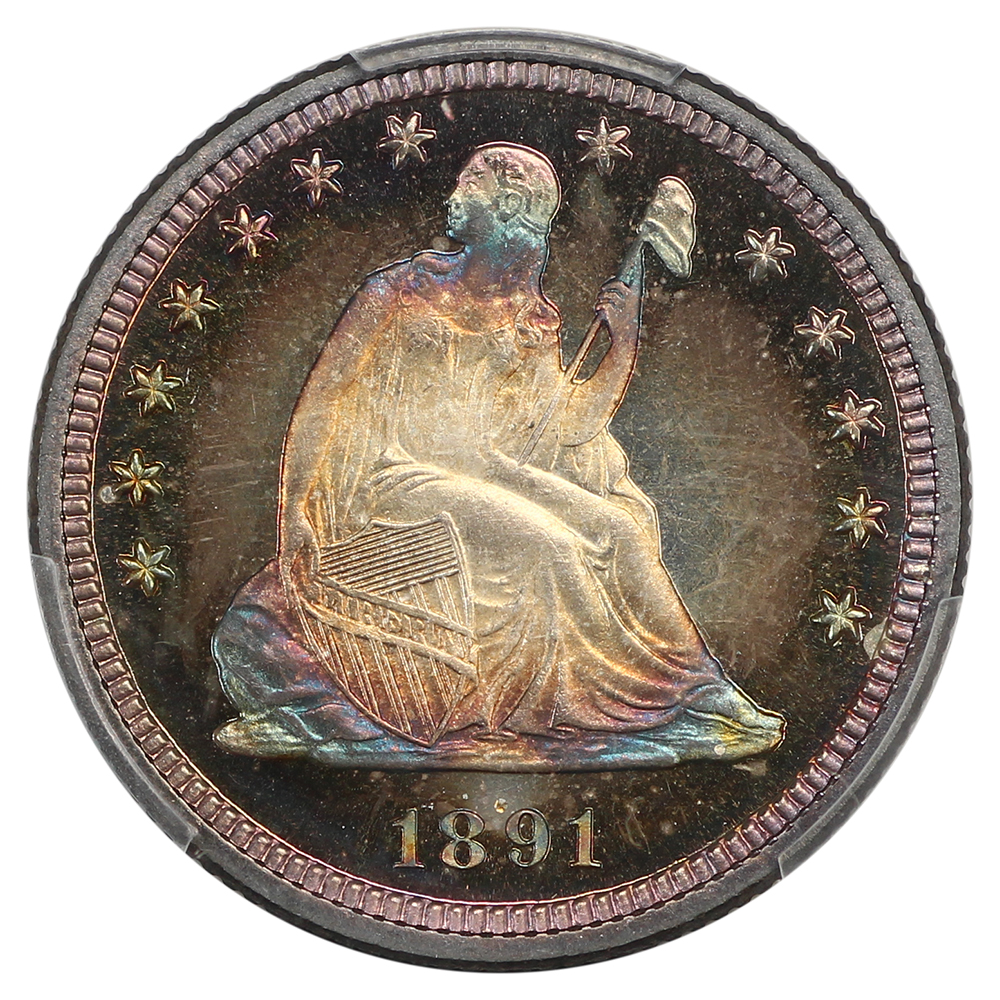 image for: 1891 25c PCGS PR68 CAM