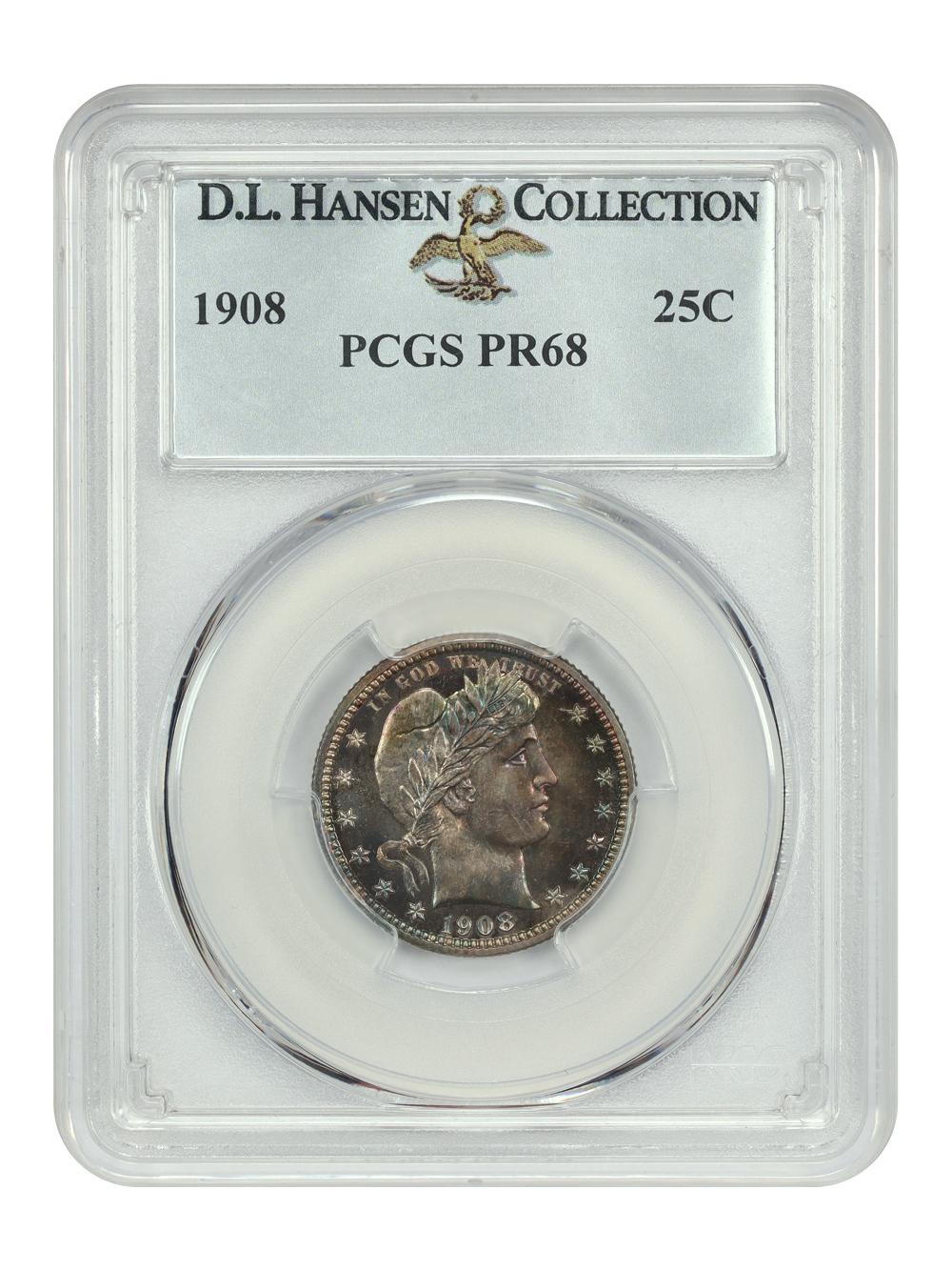 image for: 1908 25c PCGS PR68