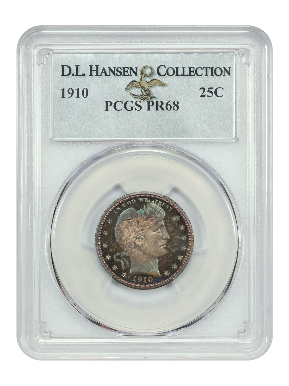 image for: 1910 25c PCGS PR68