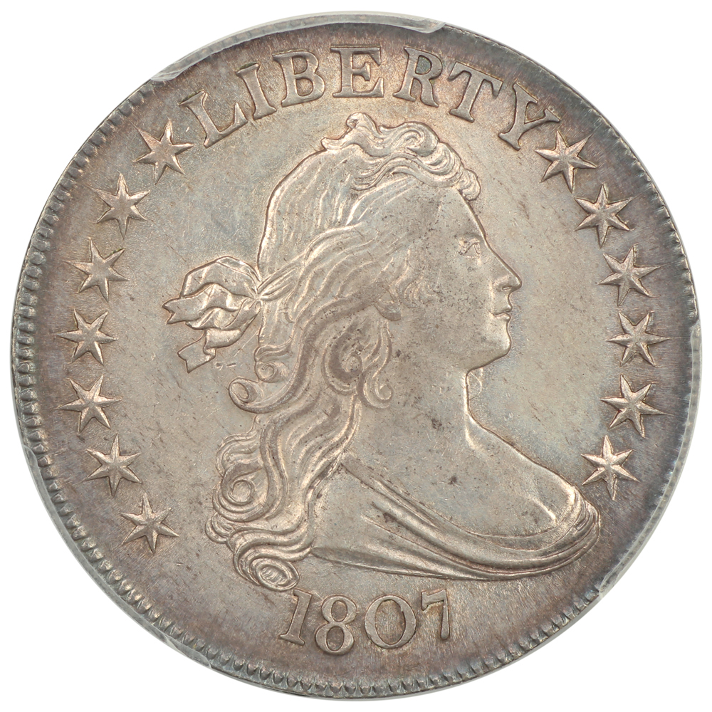 image for: 1807 Draped Bust, O-102 50c PCGS MS63