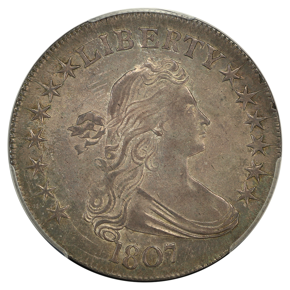 image for: 1807 Draped Bust, O-106 50c PCGS MS62