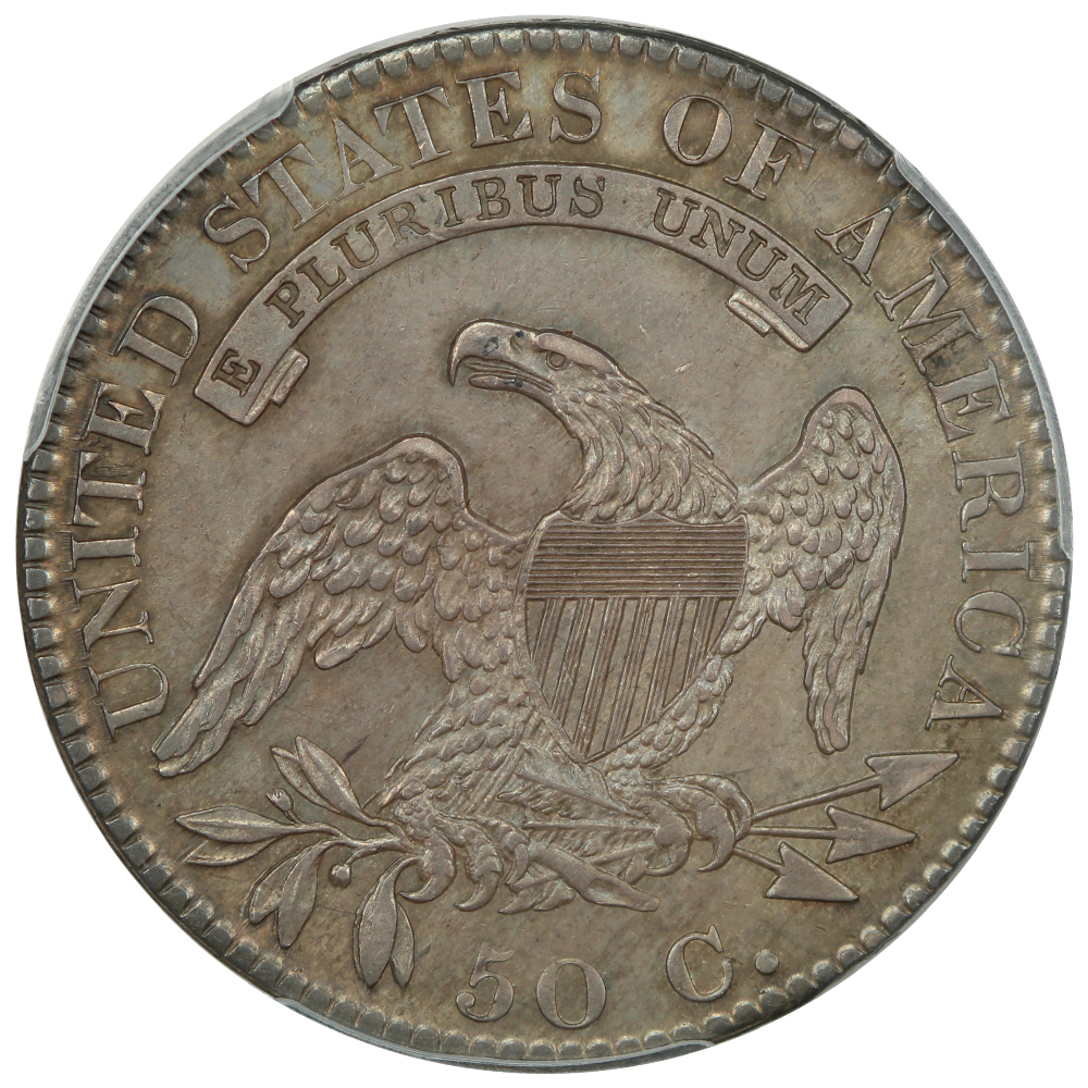 image for: 1820 Square Base 2, No Knob 50c PCGS MS62