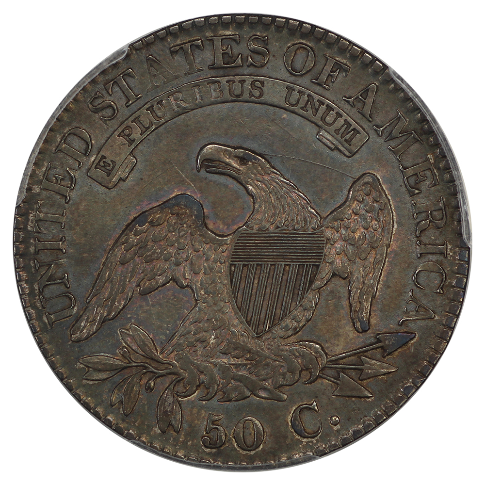 image for: 1823 Broken 3, O-101 50c PCGS AU58