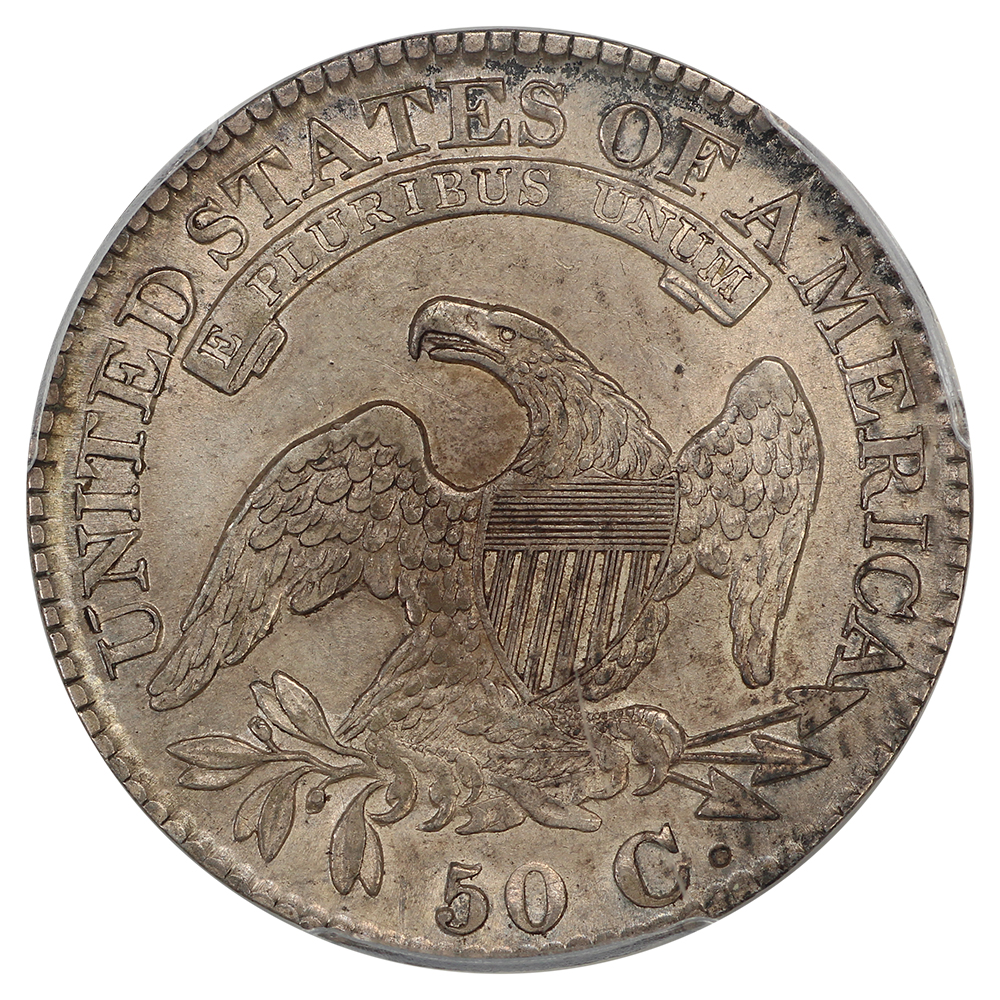 image for: 1827 Curl Base 2 50c PCGS AU55
