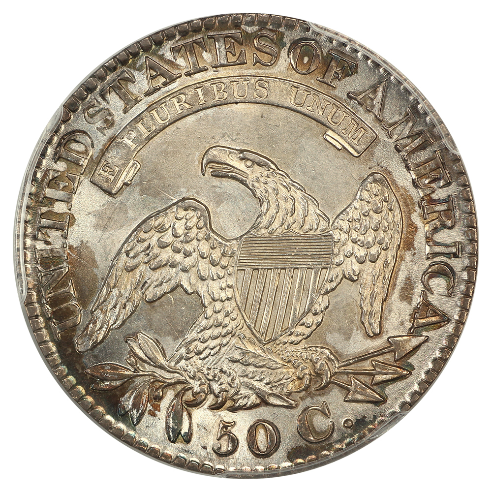 image for: 1828 Curl Base 2, No Knob 50c PCGS MS63
