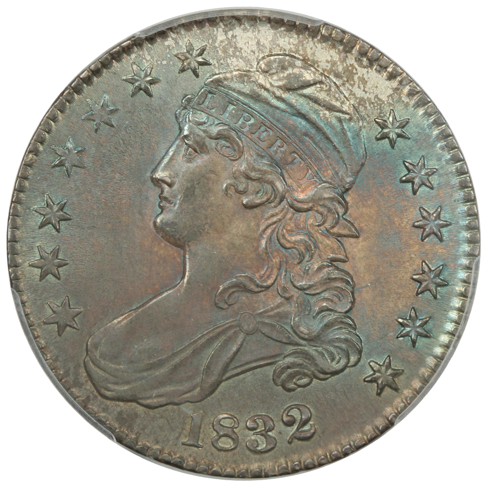 image for: 1832 Small Letters 50c PCGS MS64