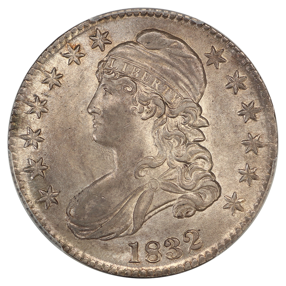 image for: 1832 Large Letters 50c PCGS MS62