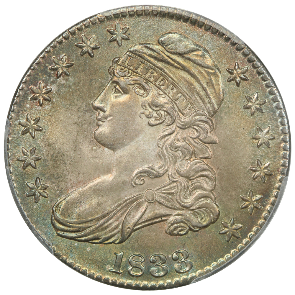 image for: 1833 50c PCGS MS65