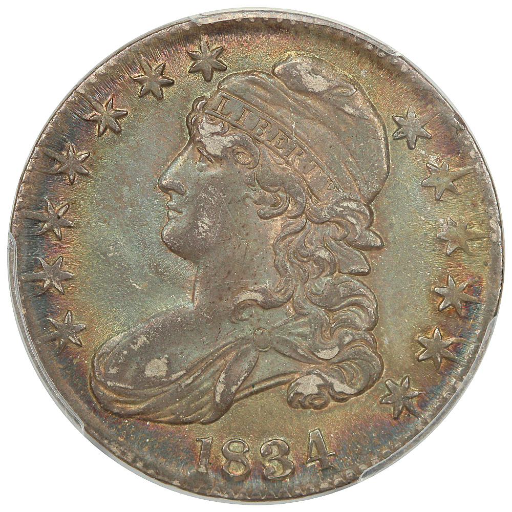 image for: 1834 Large Date, Large Letters 50c PCGS MS63