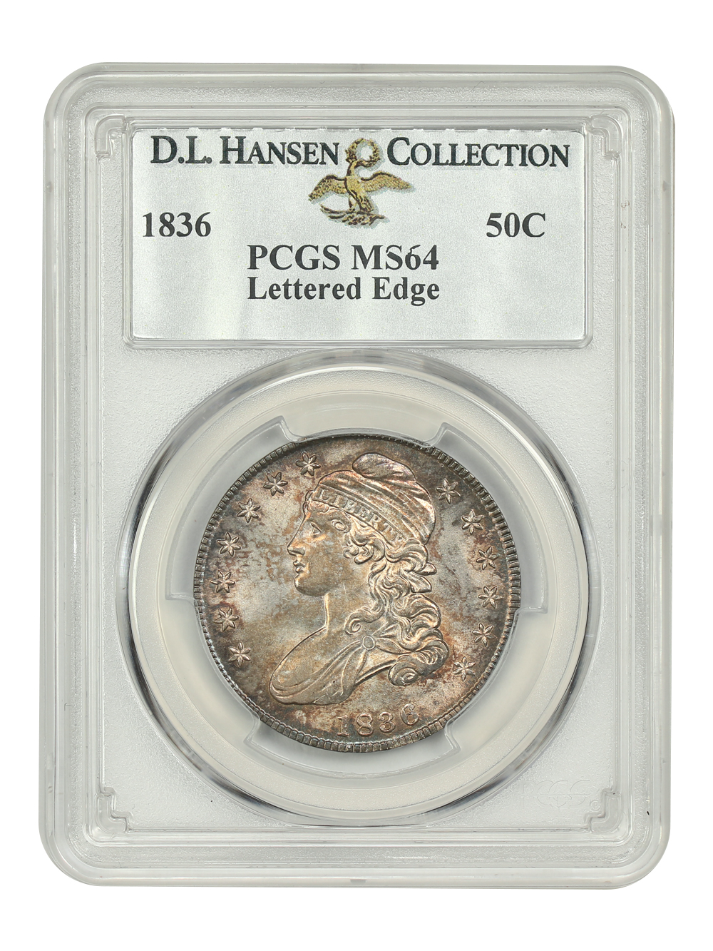 image for: 1836 Lettered Edge 50c PCGS MS64