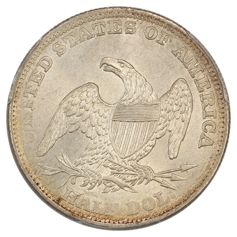 image for: 1838 Reeded Edge 50c PCGS MS64