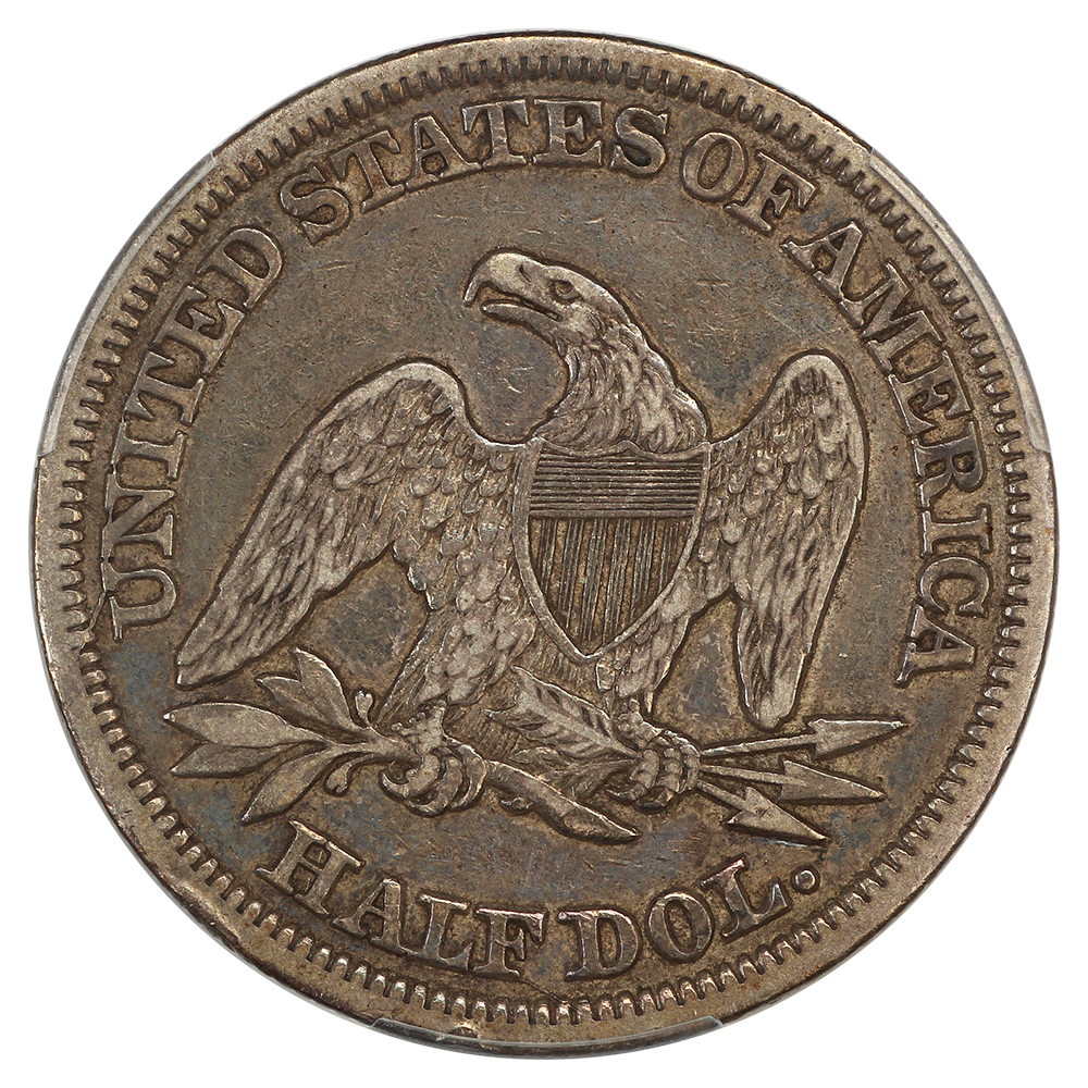 image for: 1846 6/Horizontal 6 50c PCGS XF40