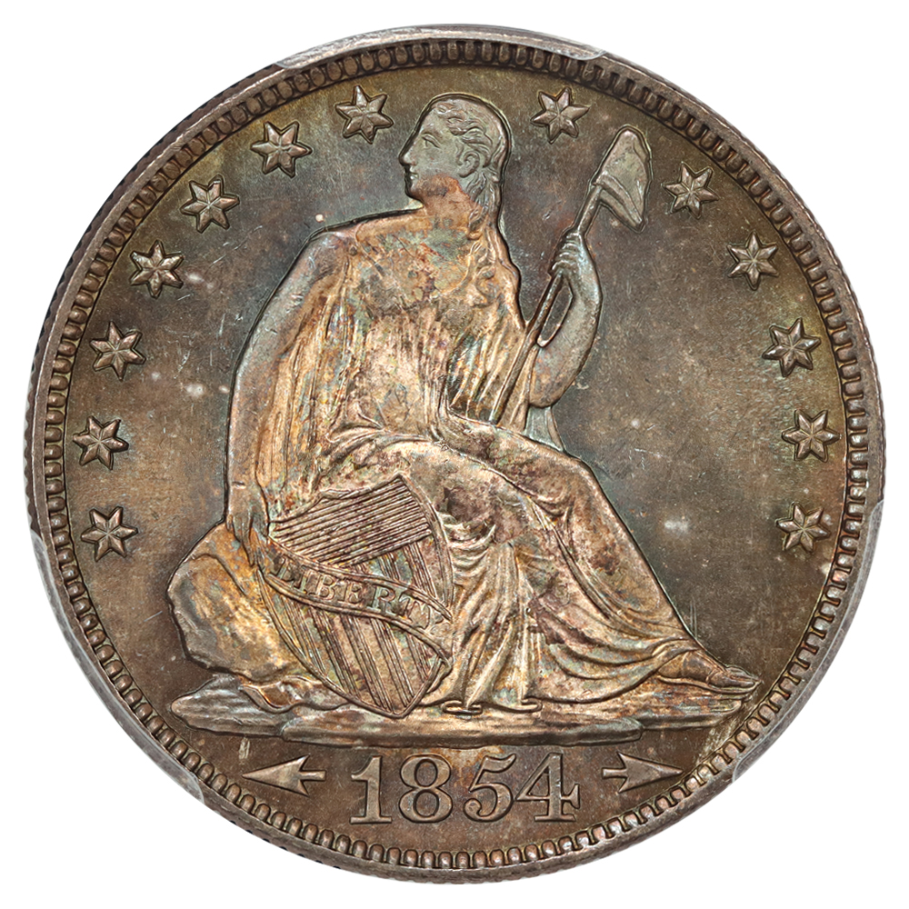 image for: 1854-O Arrows 50c PCGS MS66