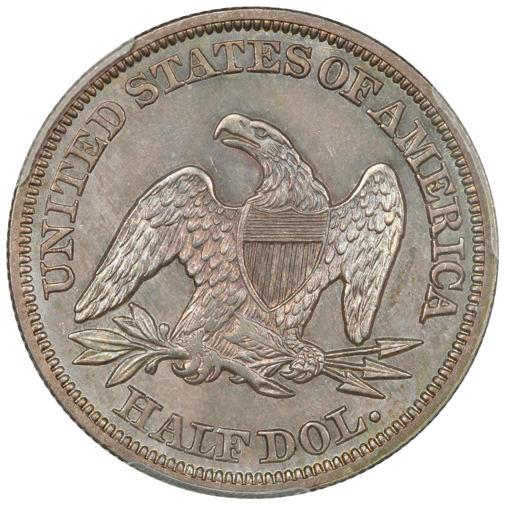 image for: 1855/54 Arrows 50c PCGS MS65