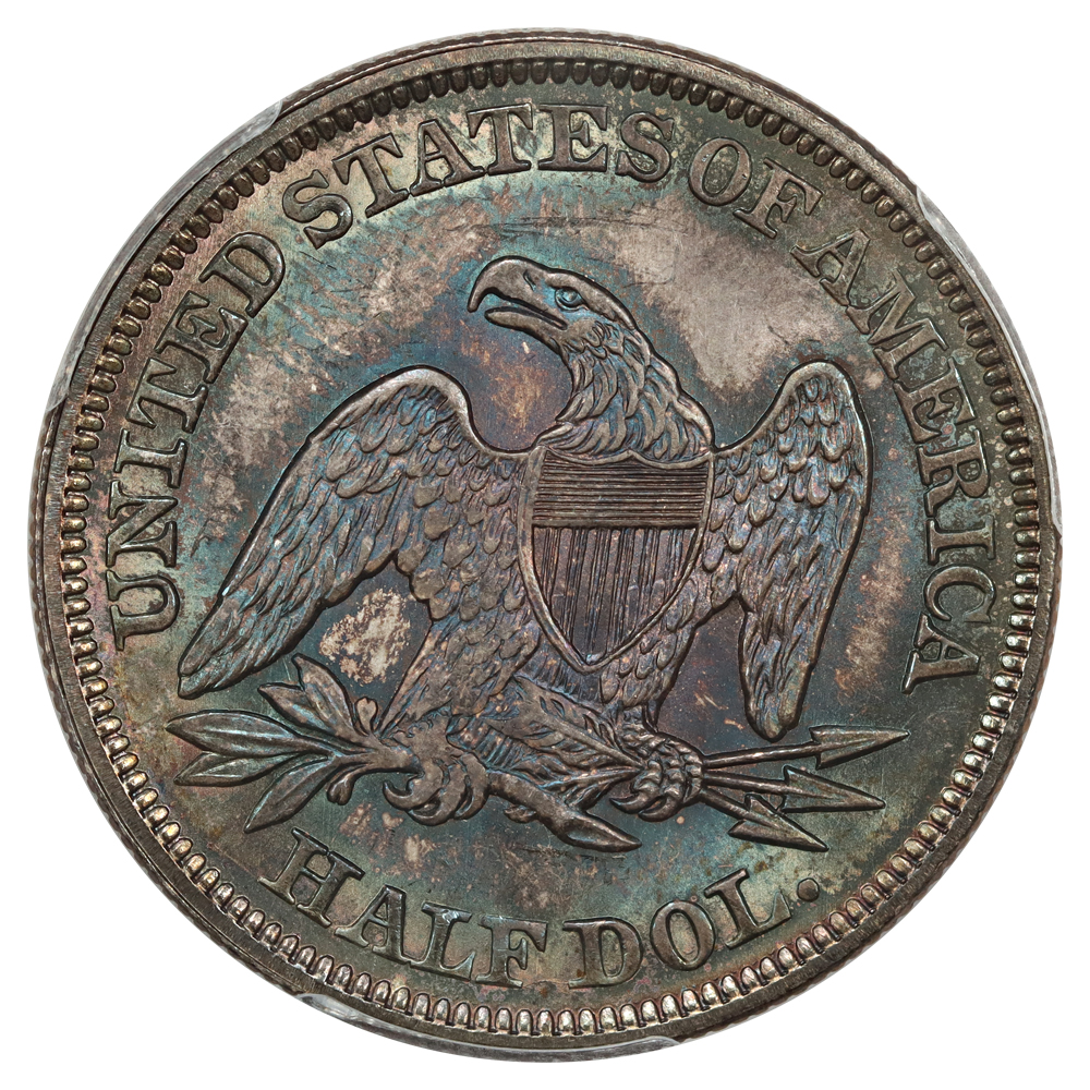 image for: 1858 50c PCGS MS65