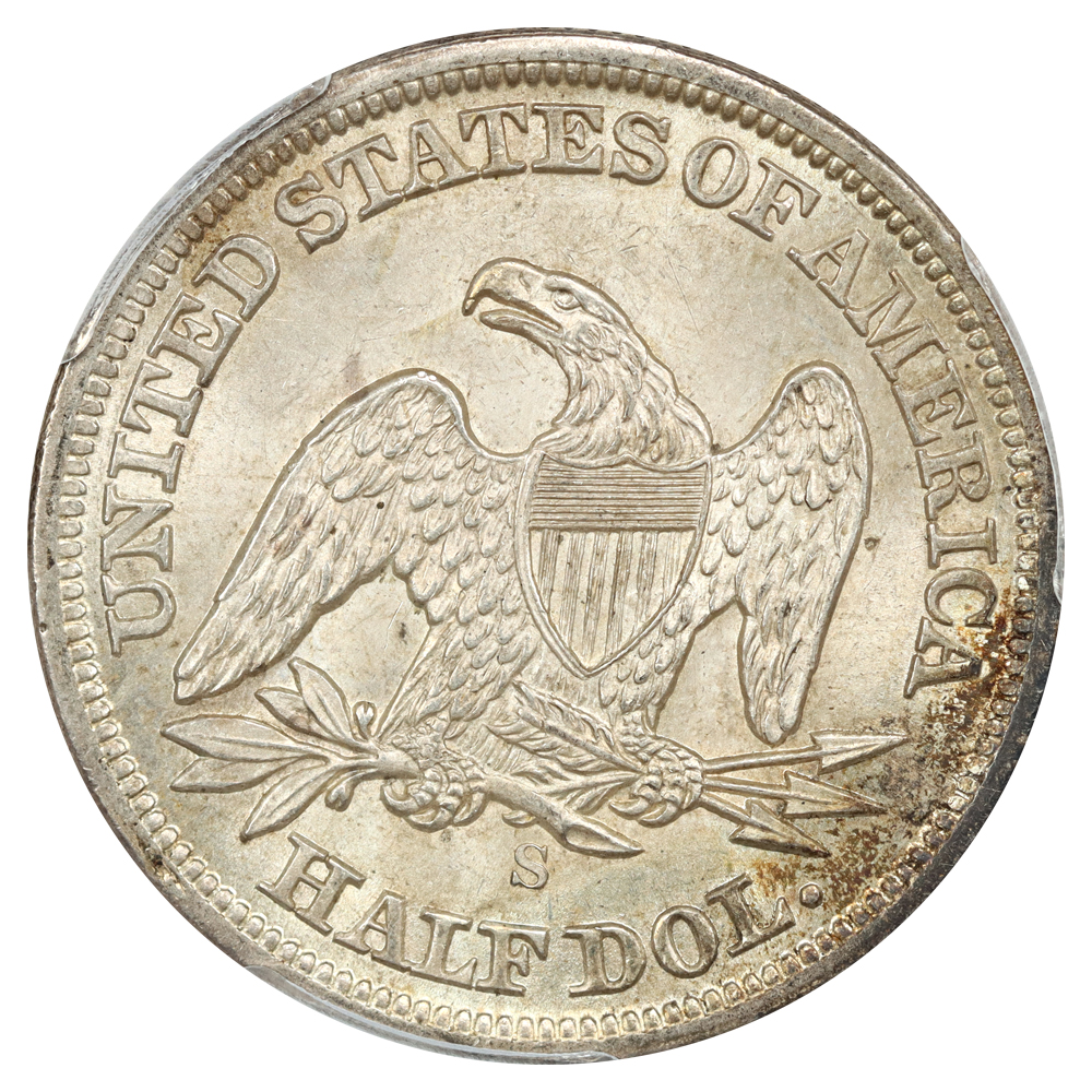 image for: 1859-S 50c PCGS MS65