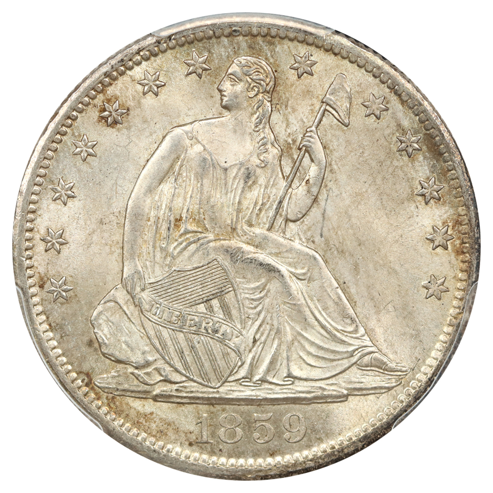 image for: 1859-S 50c PCGS MS65