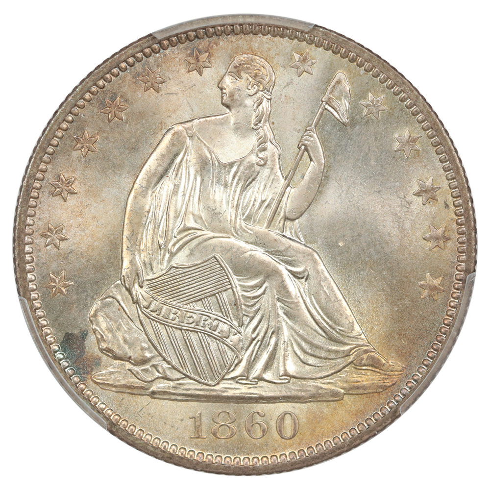image for: 1860-O 50c PCGS MS66