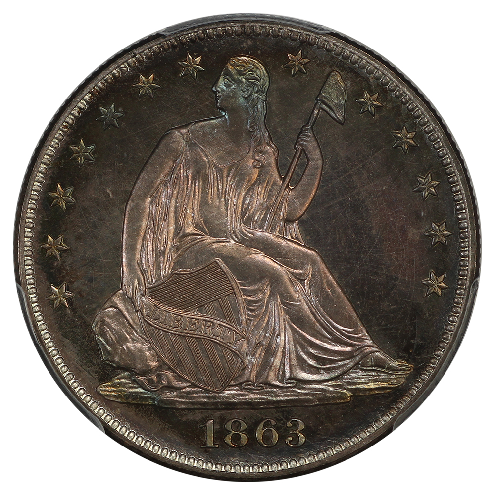image for: 1863 50c PCGS PR66