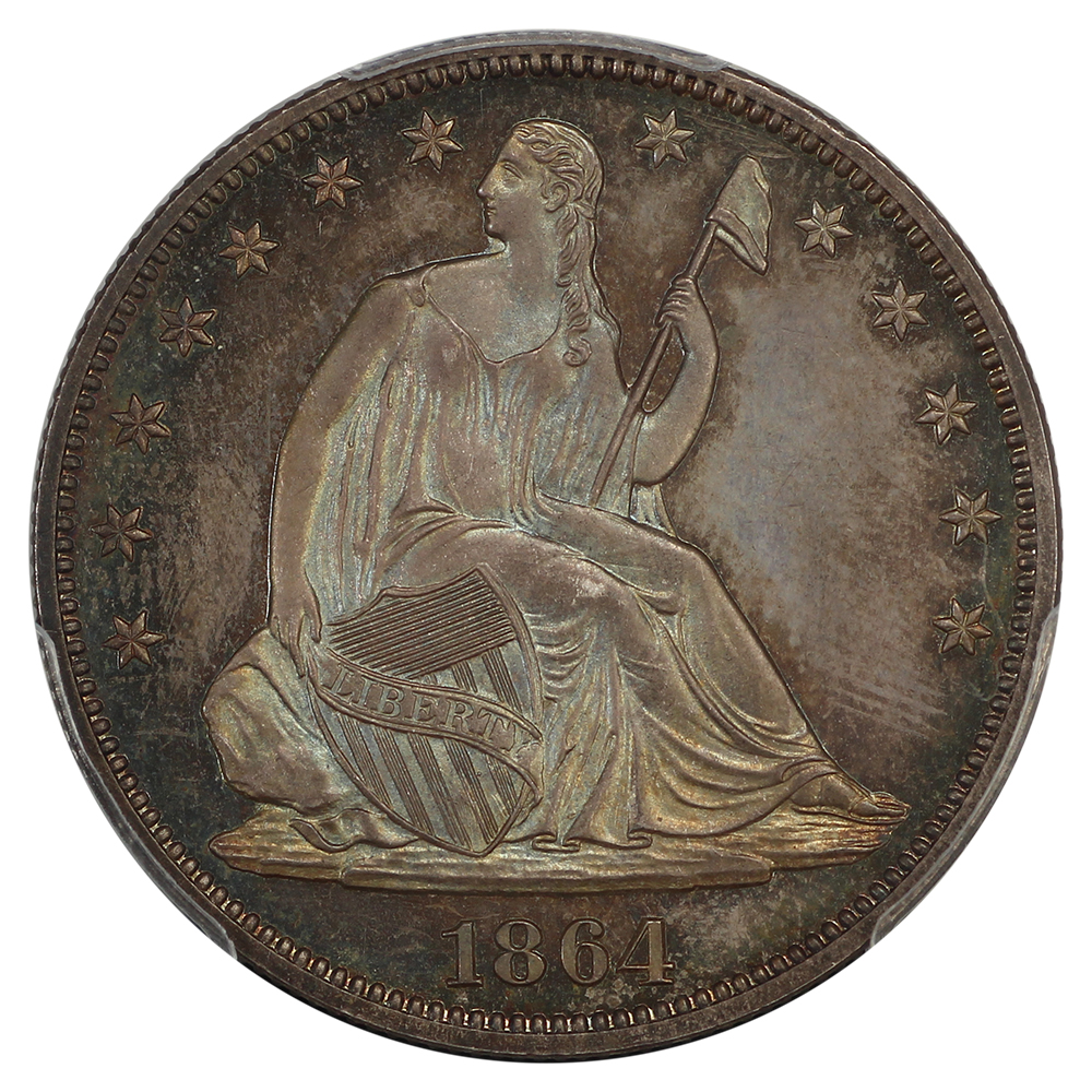 thumbnail for: 1864 50c PCGS PR66