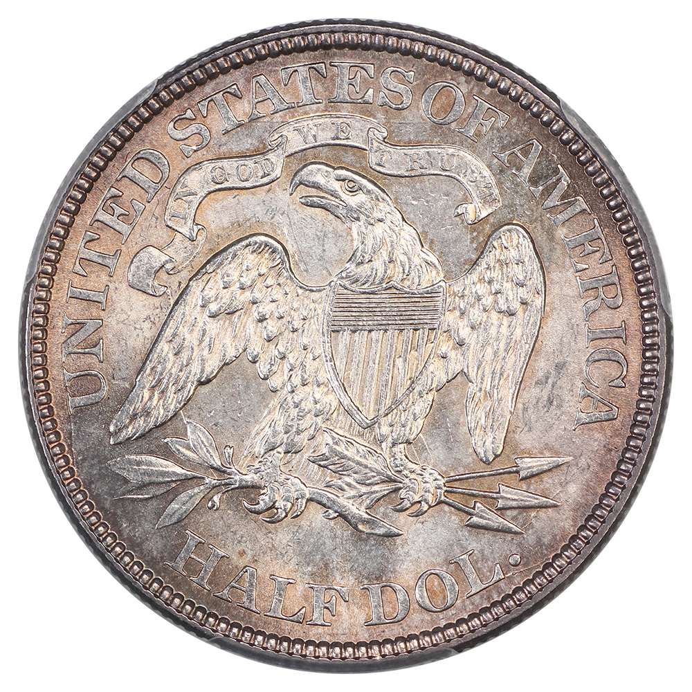 image for: 1869 50c PCGS MS64
