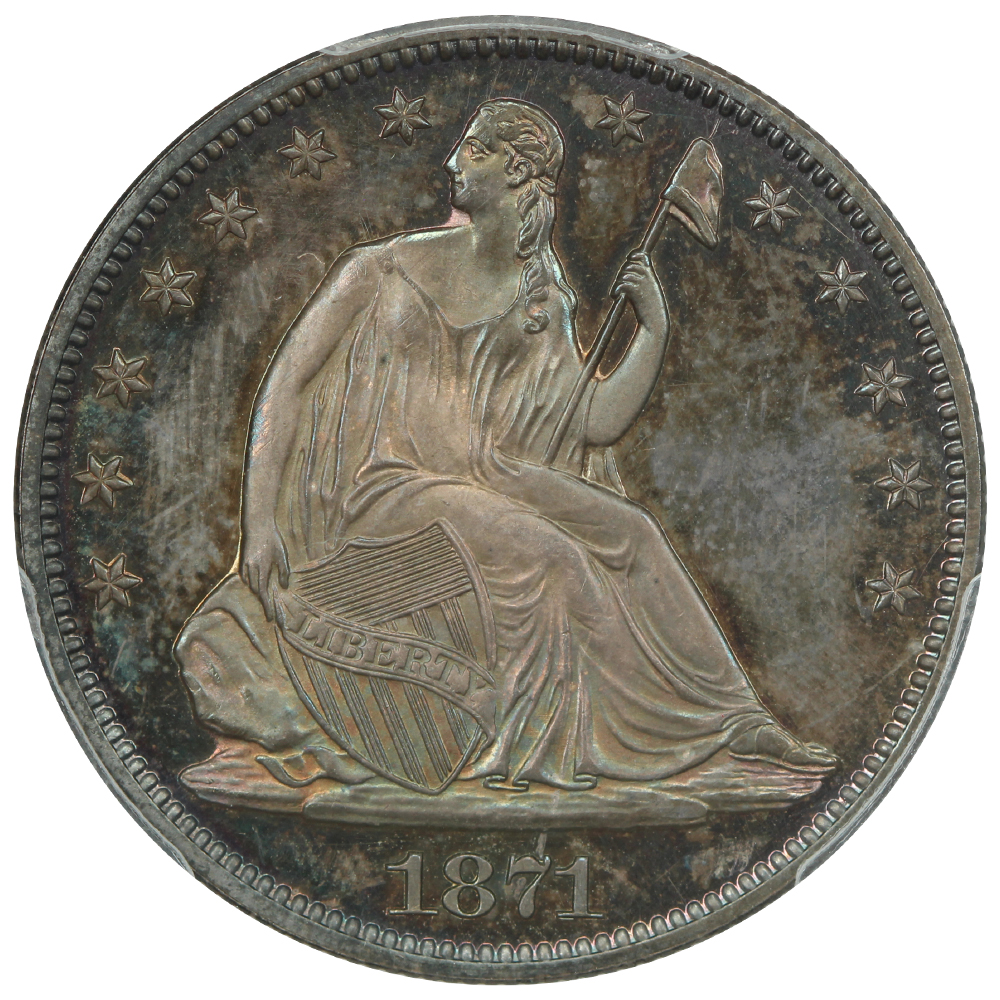 image for: 1871 50c PCGS PR66