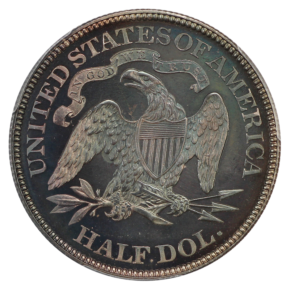 thumbnail for: 1873 No Arrows, Closed 3 50c PCGS PR66 CAM