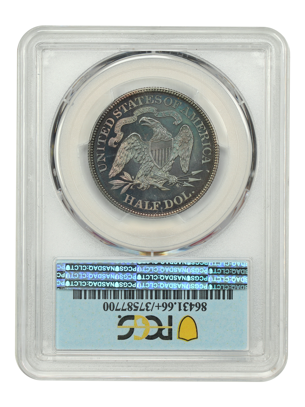 thumbnail for: 1873 No Arrows, Closed 3 50c PCGS PR66 CAM