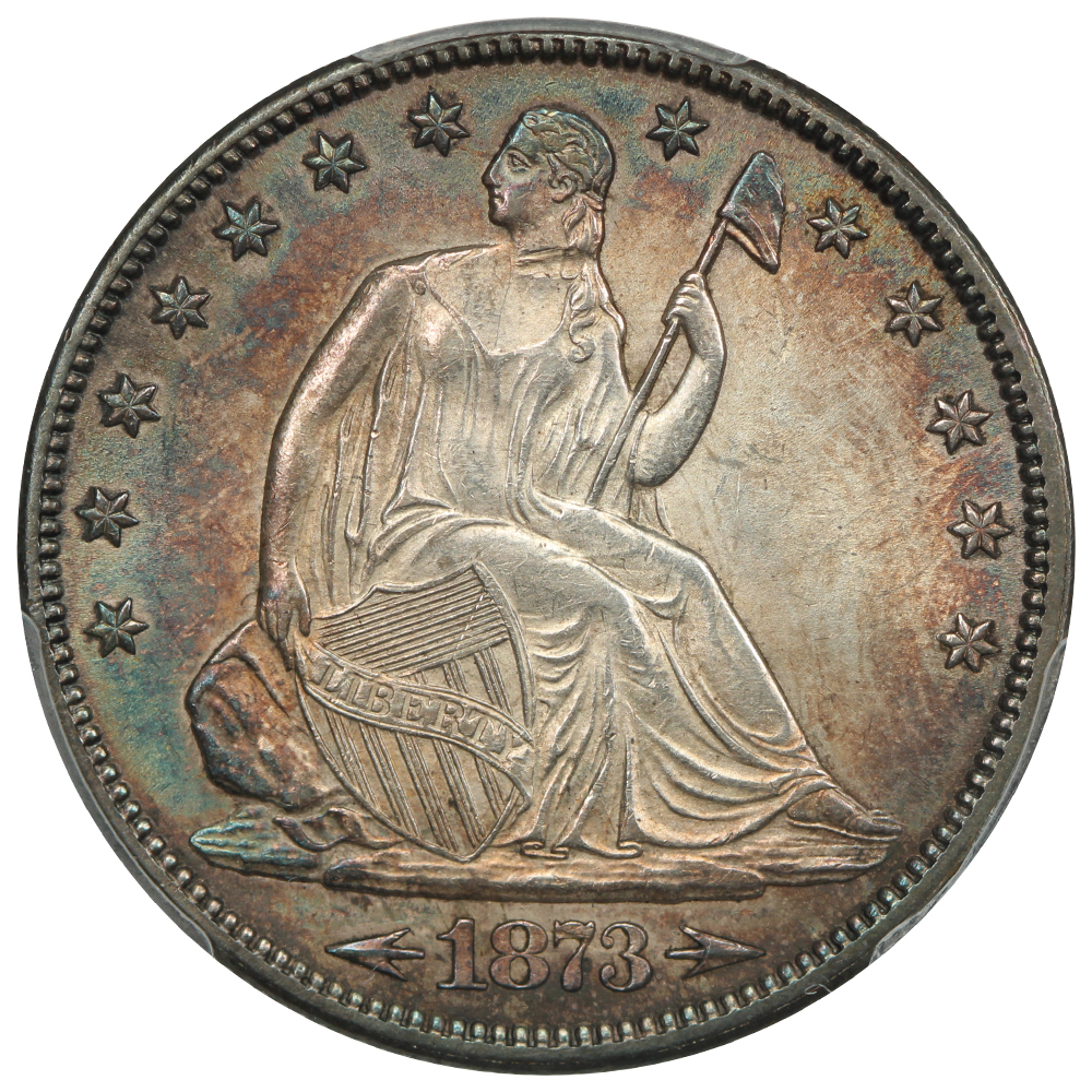 image for: 1873-CC Arrows 50c PCGS MS63