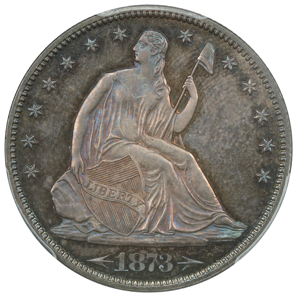 image for: 1873 Arrows 50c PCGS PR65