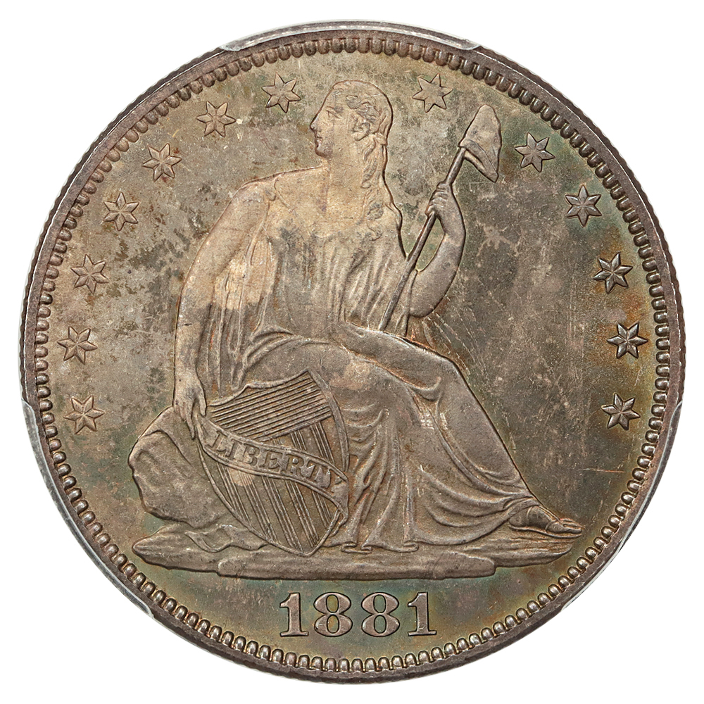 image for: 1881 50c PCGS MS66