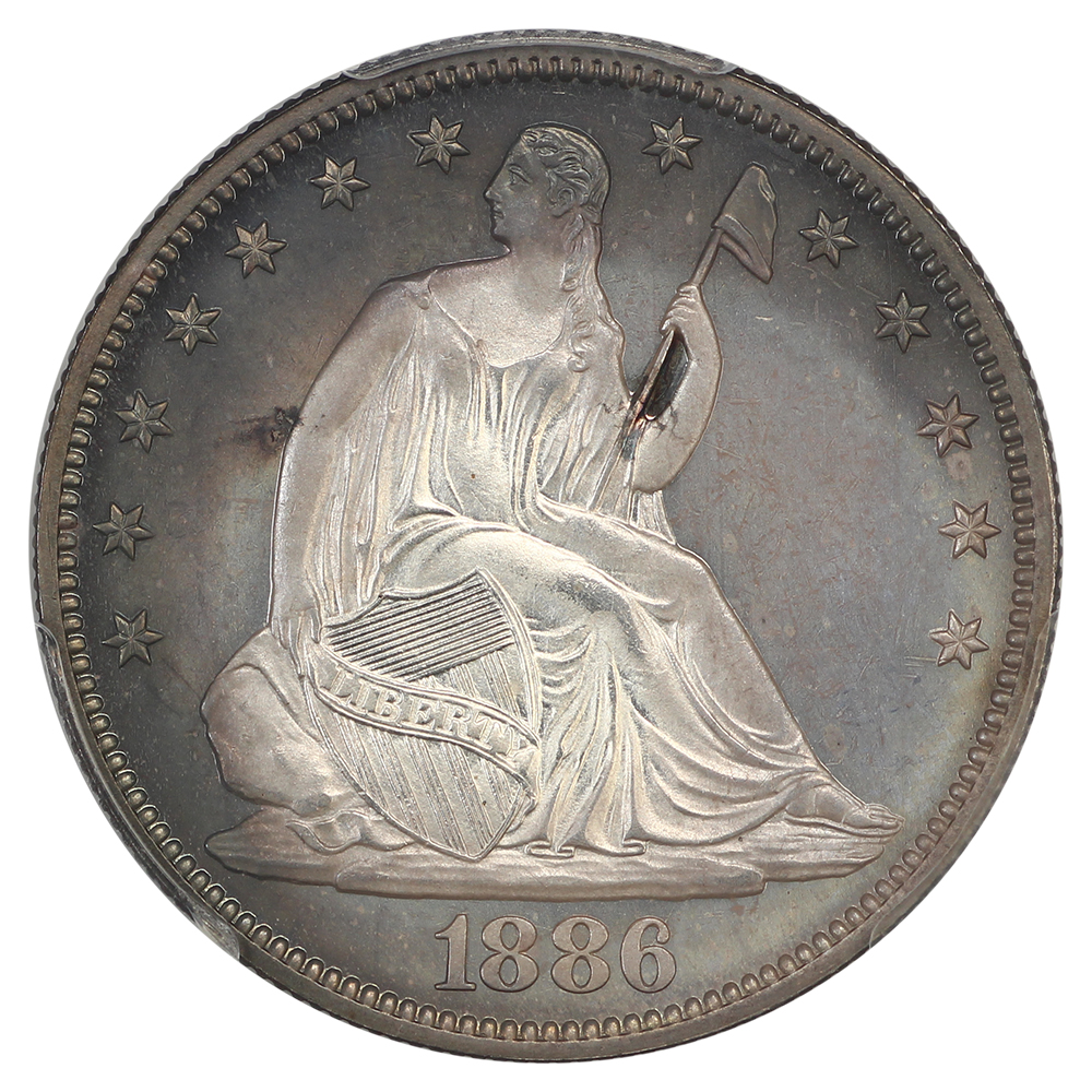 thumbnail for: 1886 50c PCGS PR67