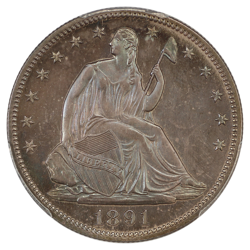 image for: 1891 50c PCGS PR66