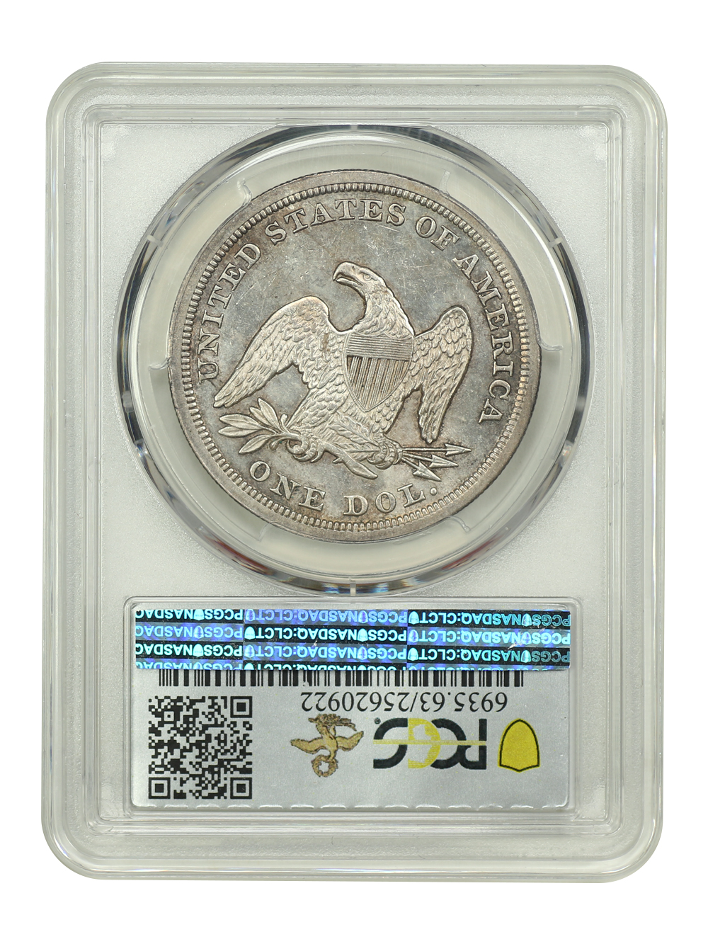 image for: 1848 $1 PCGS MS63