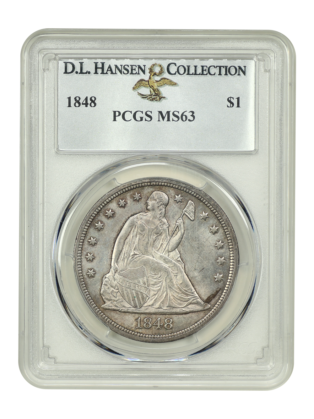 image for: 1848 $1 PCGS MS63