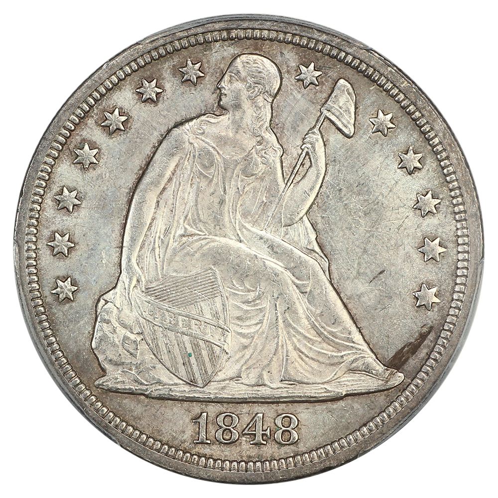image for: 1848 $1 PCGS MS63