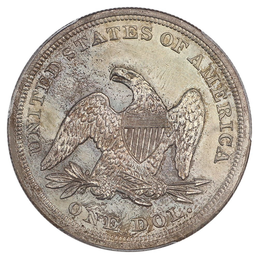 image for: 1854 $1 PCGS MS62