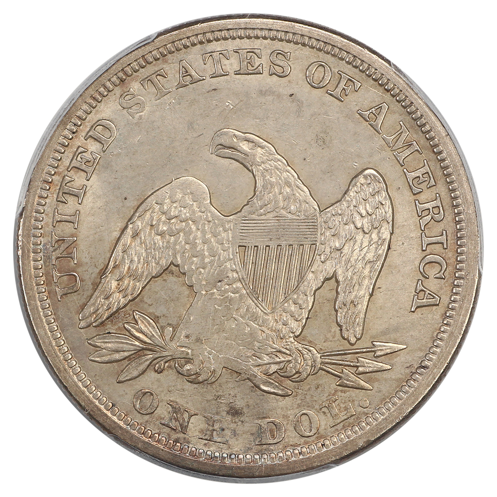 image for: 1856 $1  PCGS MS62