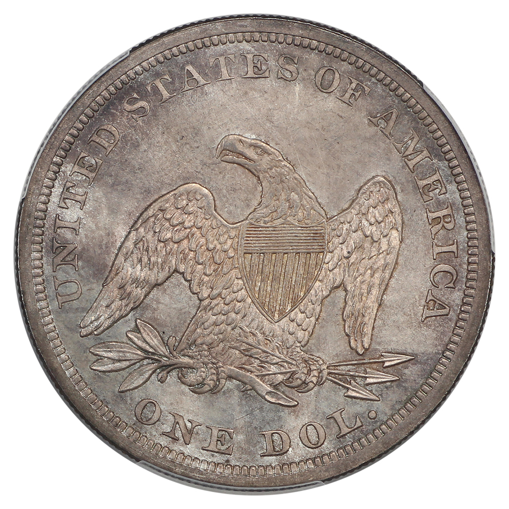 image for: 1864 $1  PCGS MS65