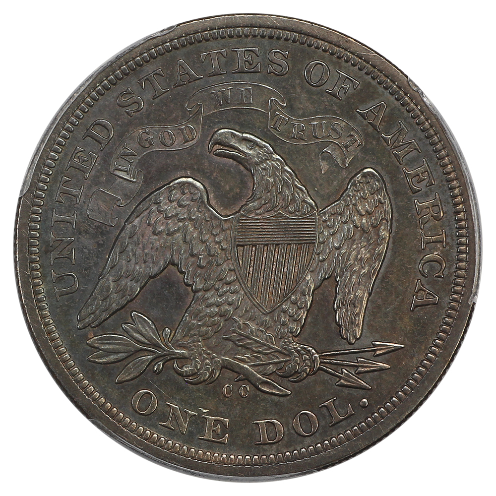 image for: 1870-CC $1  PCGS MS63