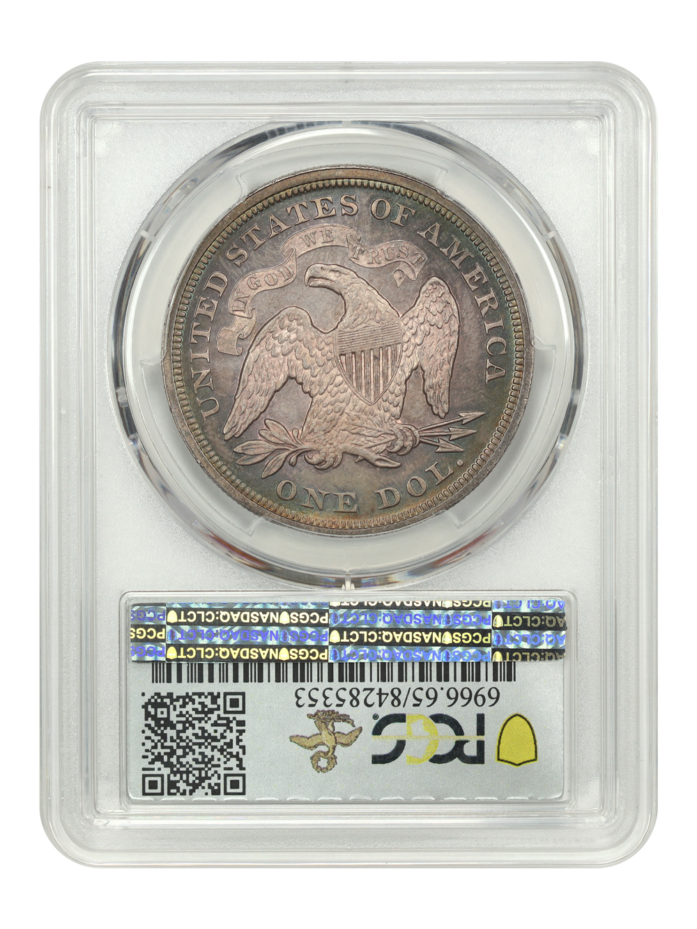 image for: 1871 $1  PCGS MS65