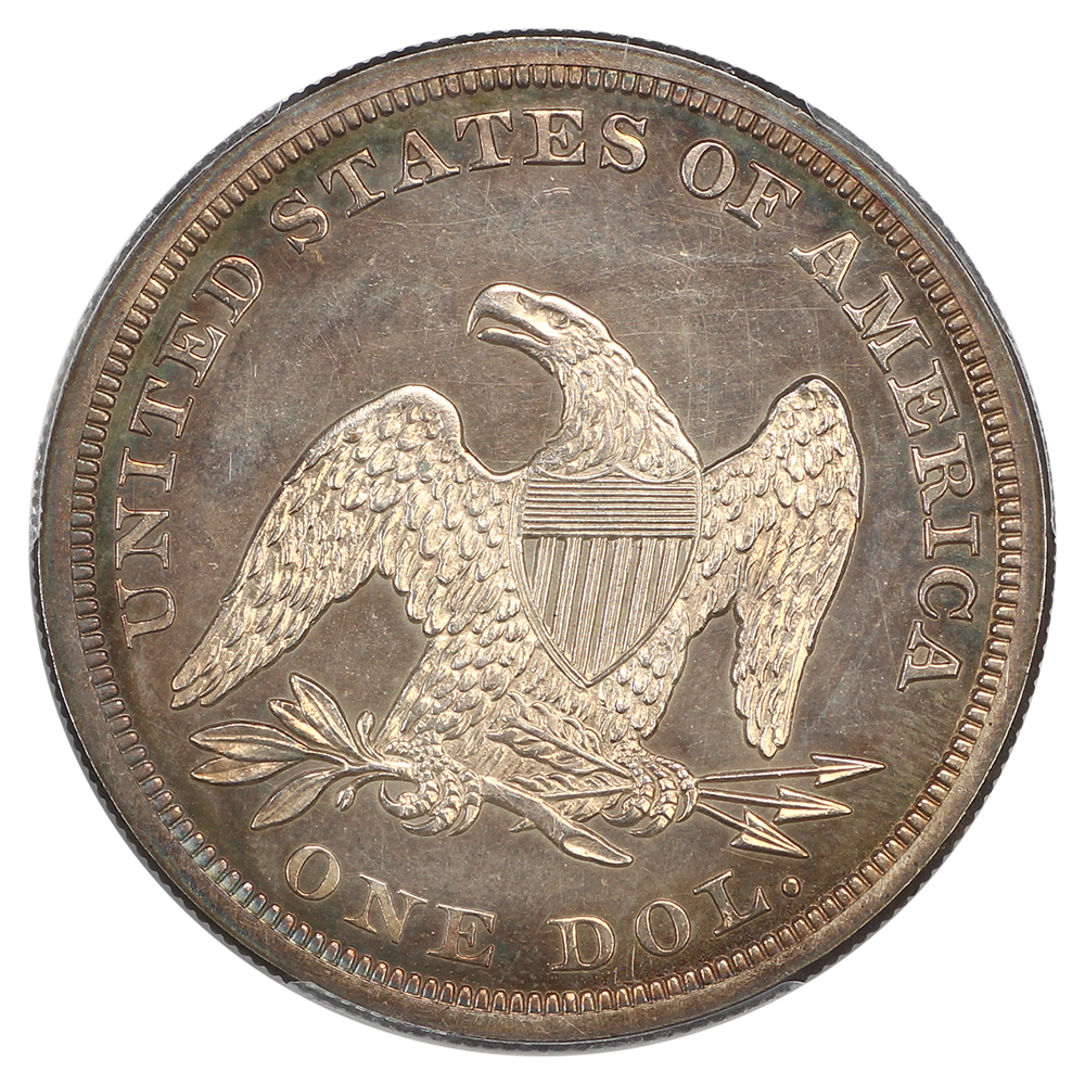 image for: 1857 $1 PCGS PR64