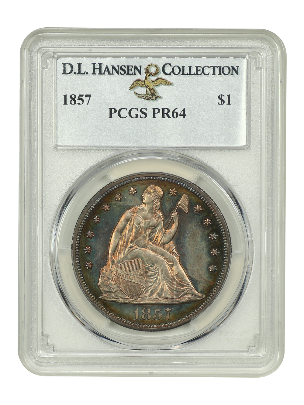 image for: 1857 $1 PCGS PR64
