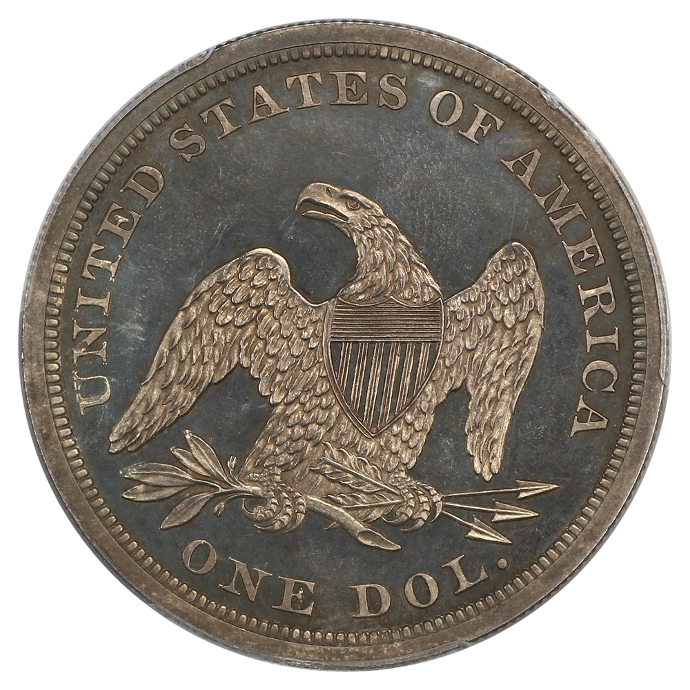 image for: 1862 $1 PCGS PR65