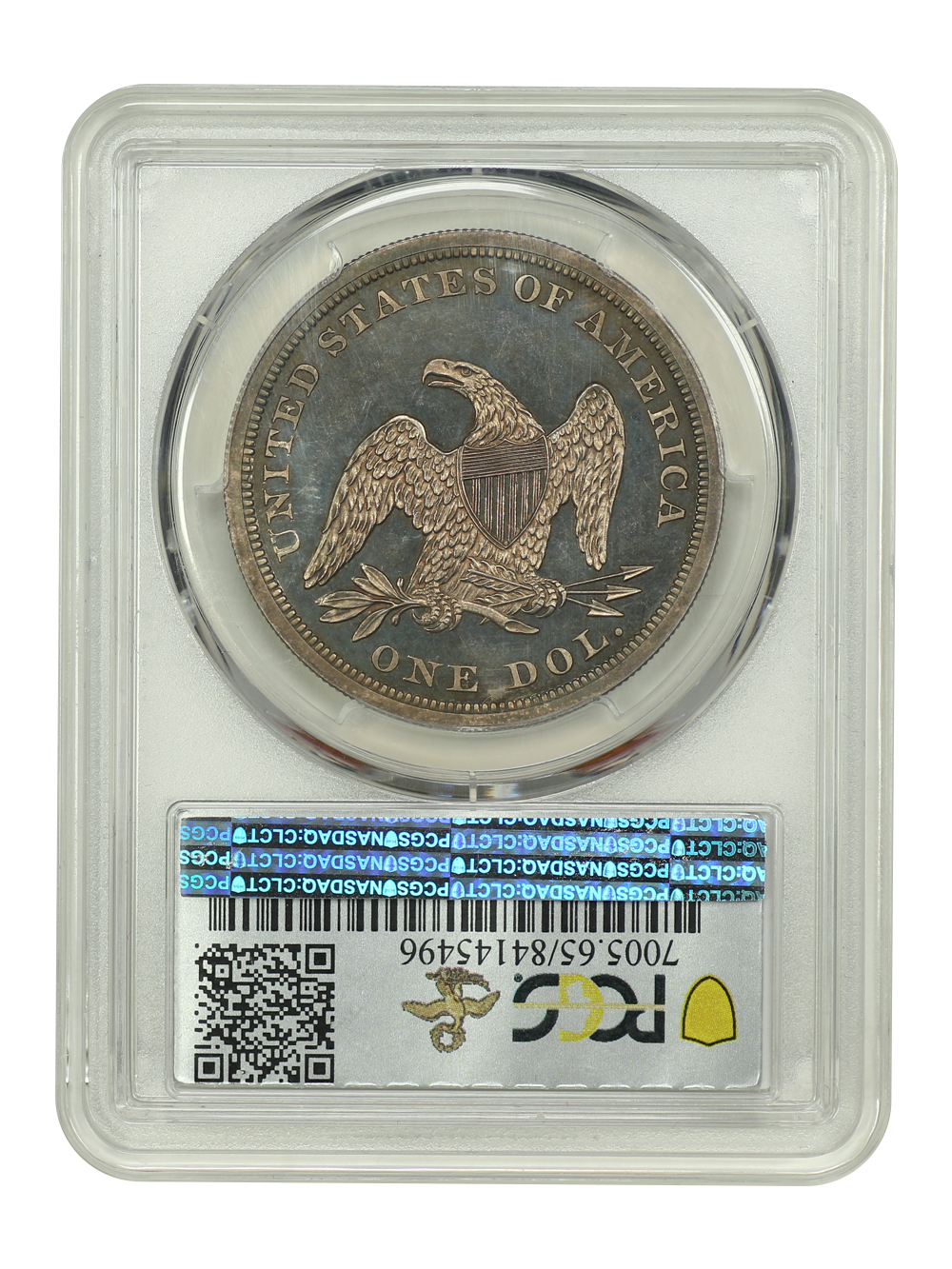 image for: 1862 $1 PCGS PR65