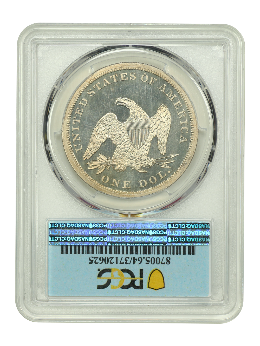 image for: 1862 $1 PCGS PR64 CAM