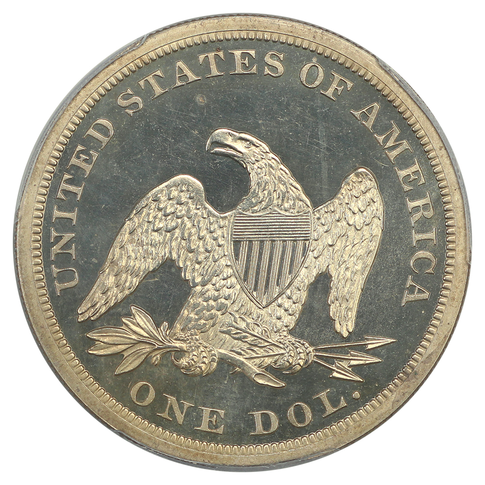 image for: 1862 $1 PCGS PR64 CAM