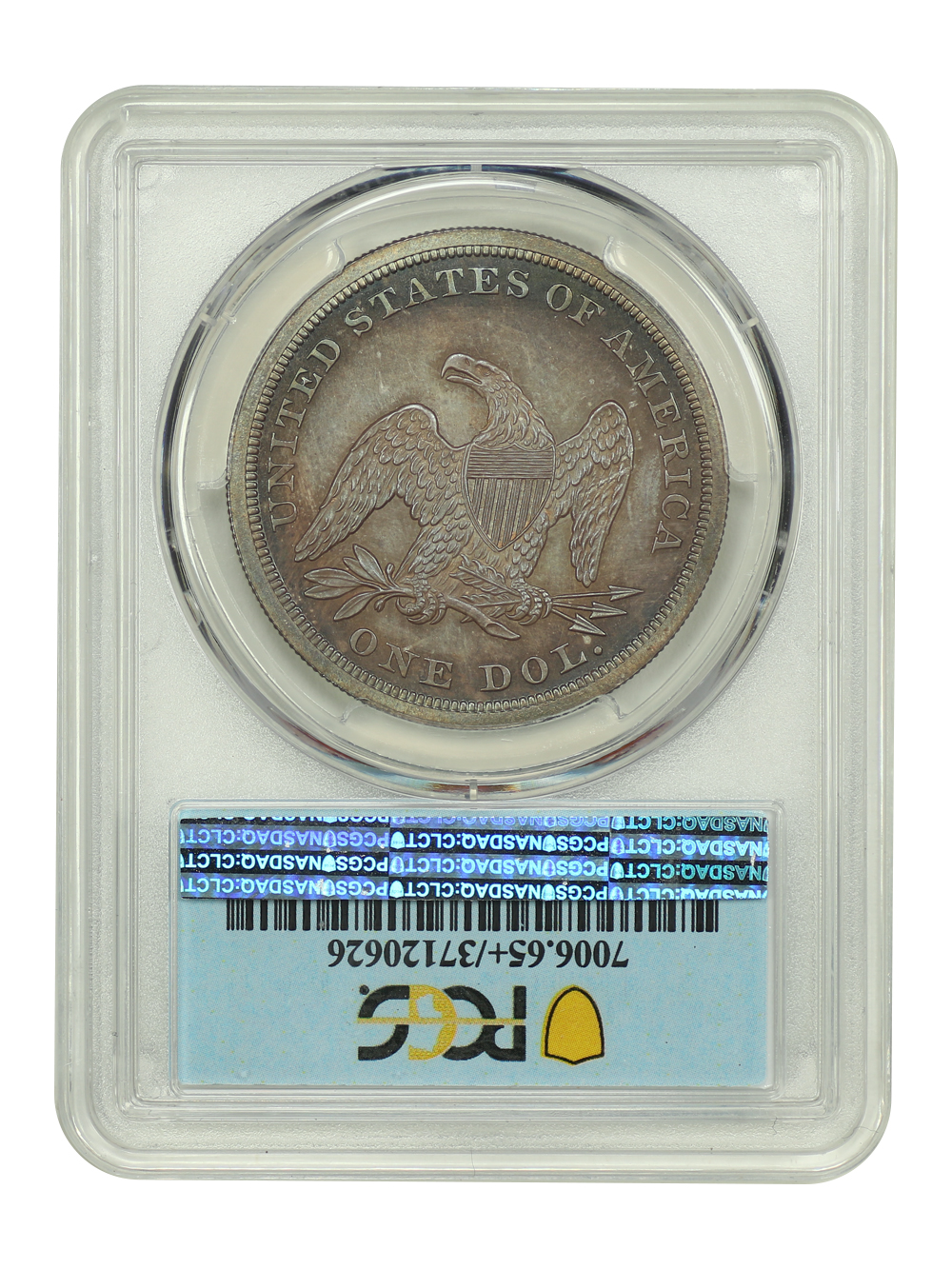 image for: 1863 $1 PCGS PR65