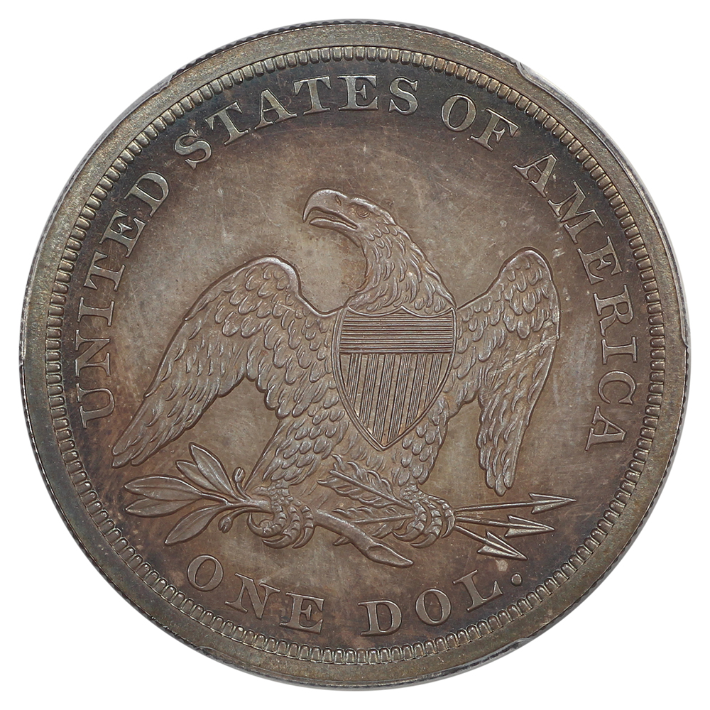 image for: 1863 $1 PCGS PR65