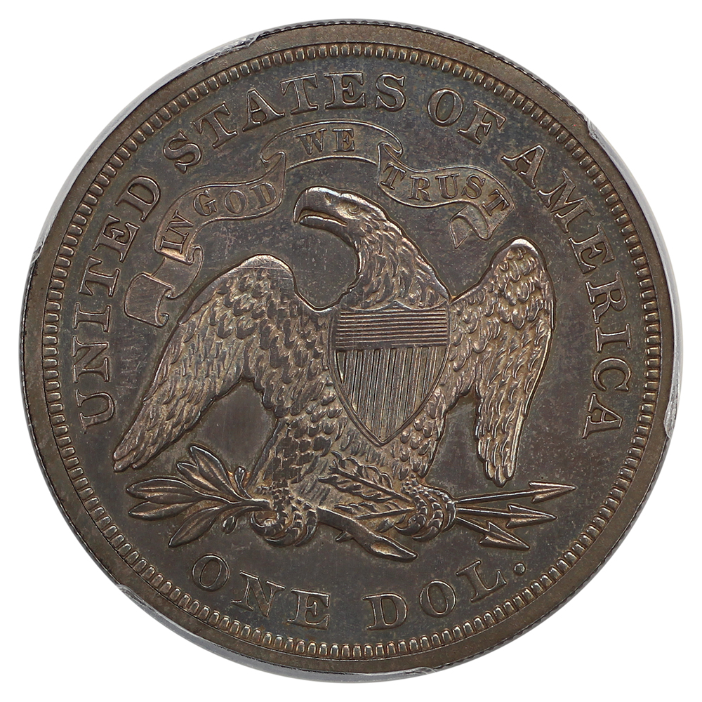 image for: 1871 $1 PCGS PR64